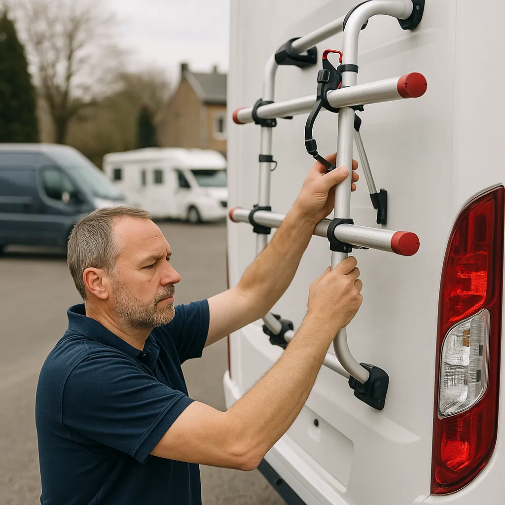 Installation De Porte-vélo Pour Motorhome à Aywaille