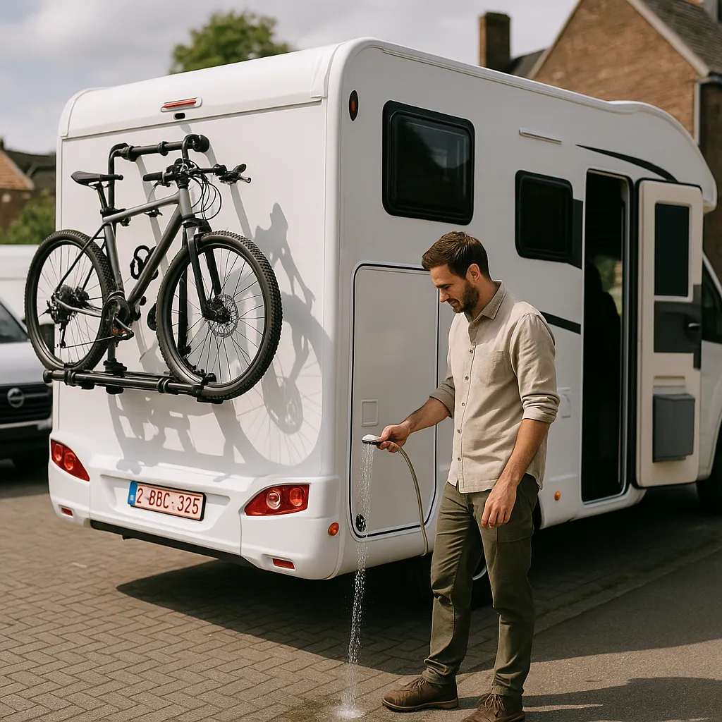 Louer Un Motorhome Avec Porte Vélos Et Douche à Herstal