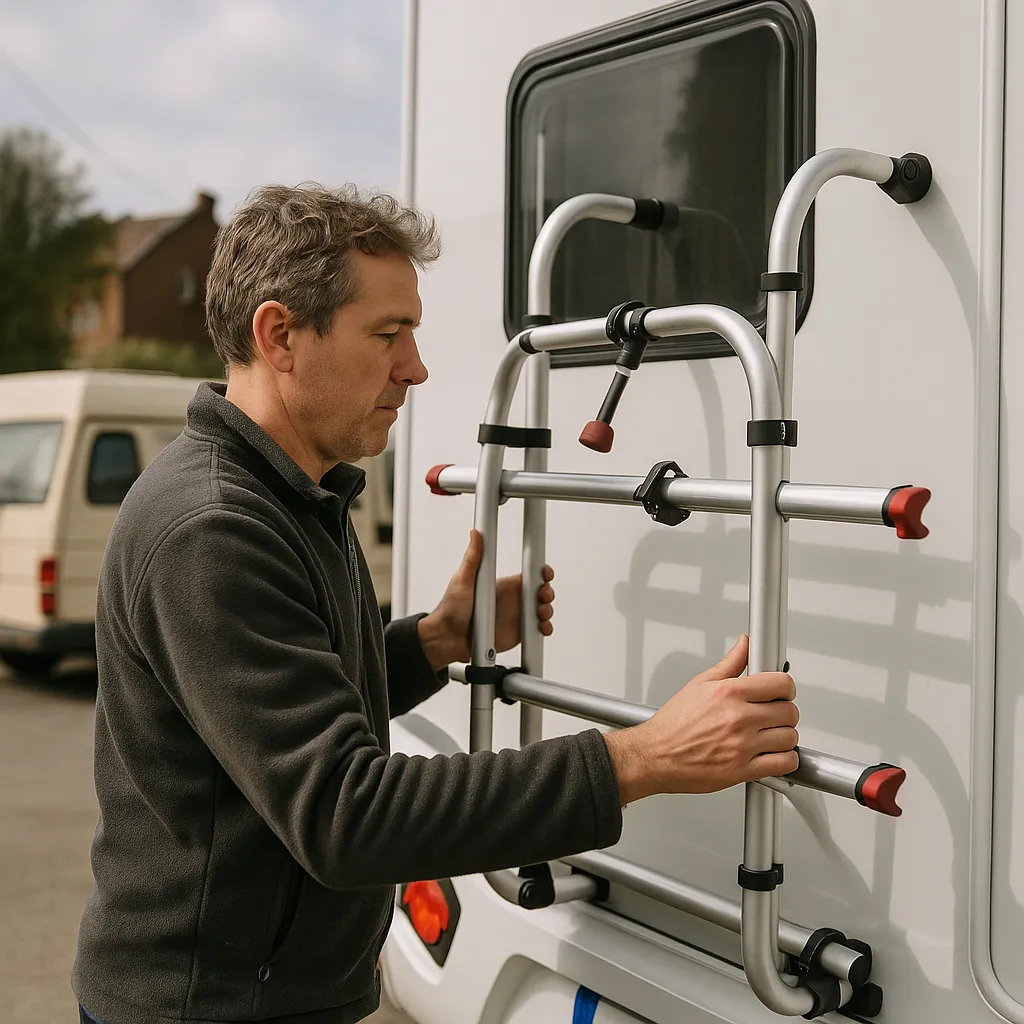 Installation De Porte‑vélos Sur Hayon Pour Motorhome En Belgique