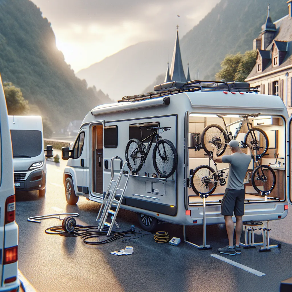 Installation Porte Vélo Motorhome