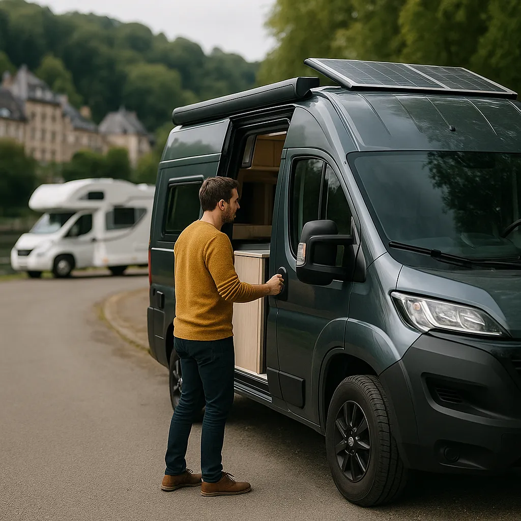Location De Van Aménagé Avec Grande Autonomie électrique à Chaudfontaine
