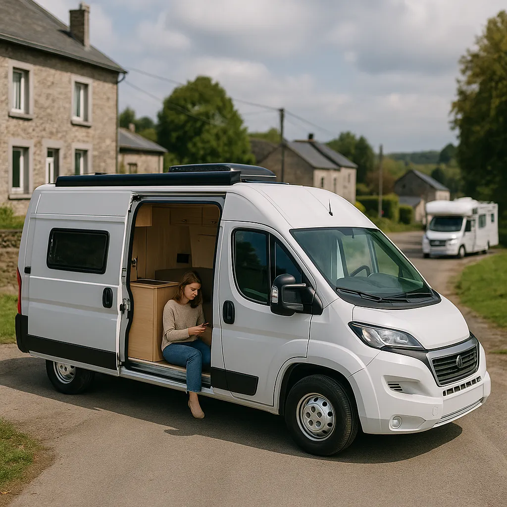 Location Van Aménagé Avec Autonomie électrique 300Ah En Belgique