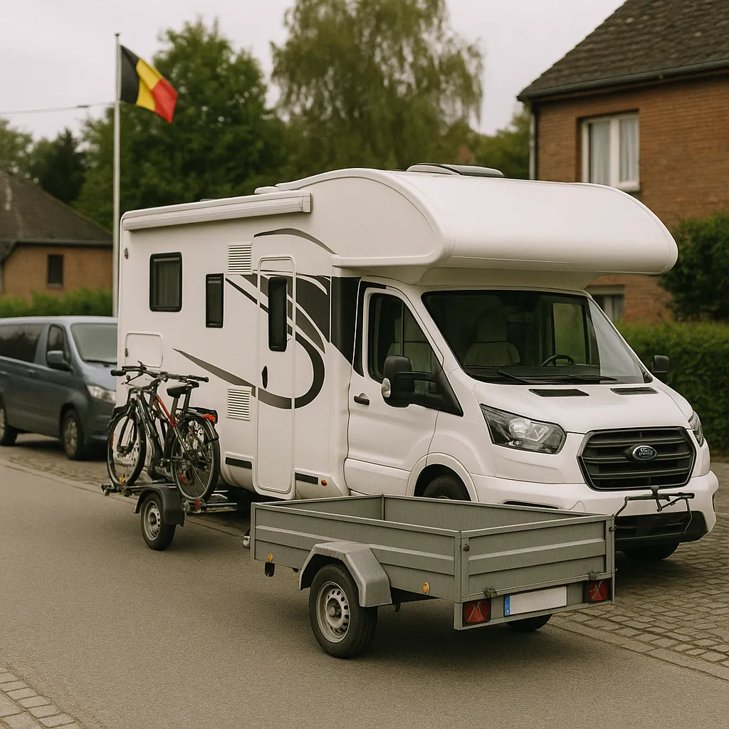 Louer Un Motorhome Avec Porte‑vélos Et Remorque En Belgique