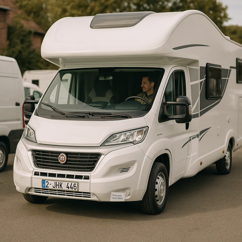 Motorhome Prêt à Immatriculer Avec Plaques Et Assurance Provisoire En Belgique