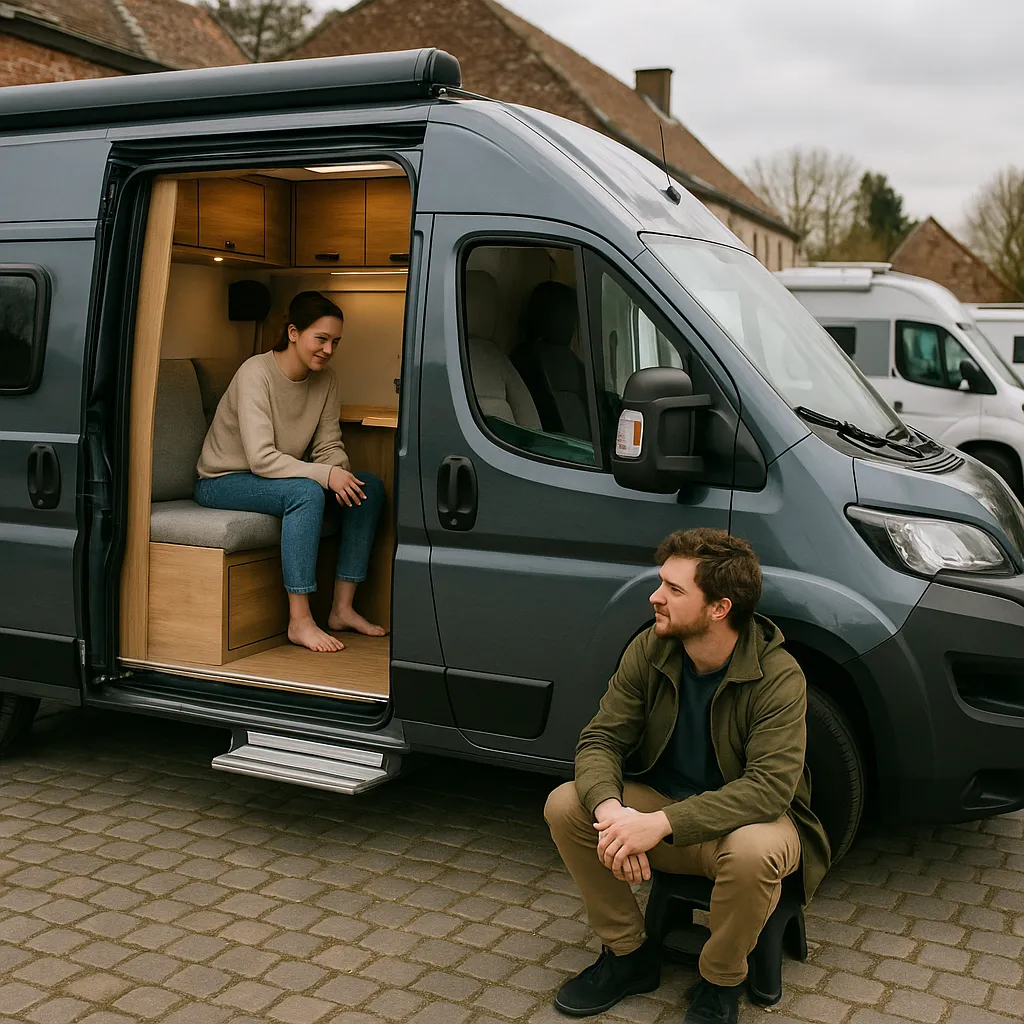 Van Aménagé Compact Pour Deux Personnes En Belgique